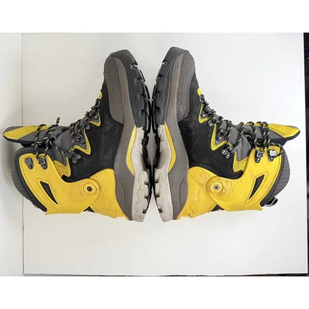 Salomon Men's 9 Hiking Mountaineering Boots Black Yellow Contagrip 27.5cm